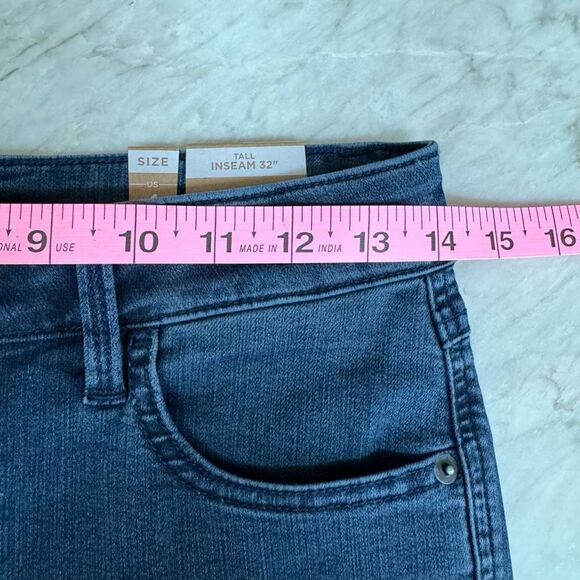 prAna Oday Jeans high rise stretch - Organic Cotton in indigo color sz 4/27 NWT - Picture 8 of 10